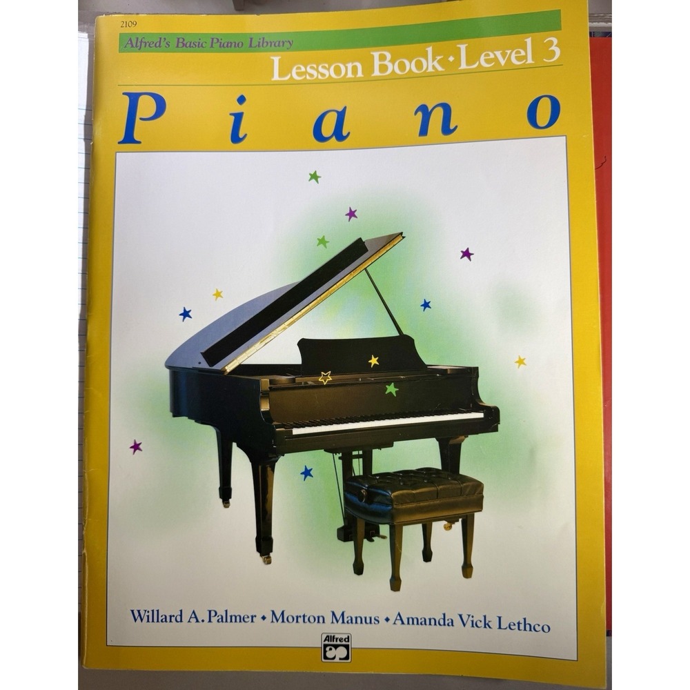 Alfred's Basic Piano Level 3 Lesson Book Children's Piano Book